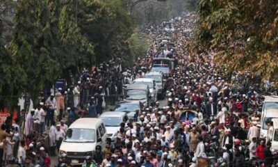 Tens of thousands attend funeral of killed Bangladesh student leader