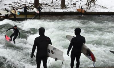 Row deepens over vanished river wave in Munich