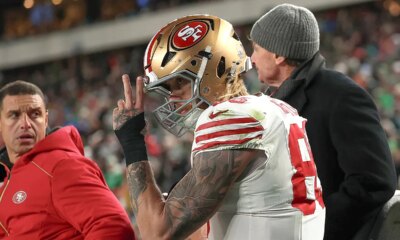 49ers’ George Kittle carted off field with Achilles injury during Wild Card Round vs Eagles: reports