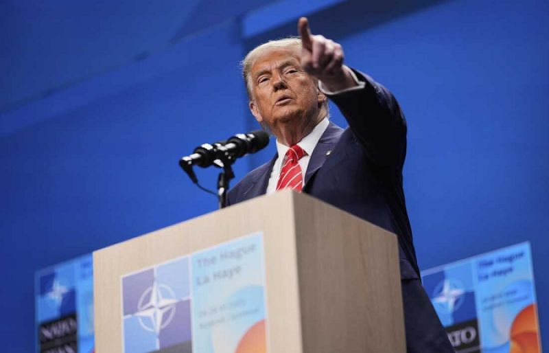 Trump claims NATO would have collapsed without him