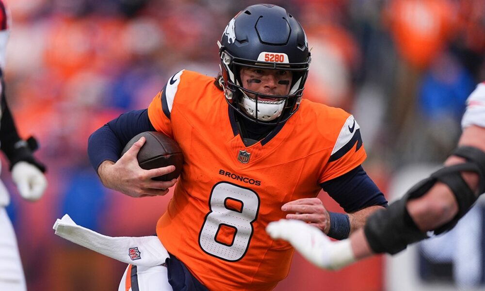 Broncos’ Jarrett Stidham impresses with TD drive early in AFC title game, but makes costly mistake