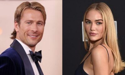 Glen Powell attends Golden Globes afterparty with beau Michelle Randolph