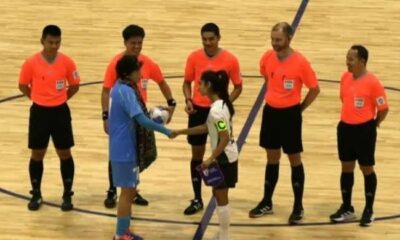 Pakistan, India women’s futsal captains share rare handshake moment