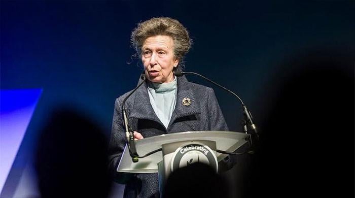 Princess Anne unveils her funny bone on duty