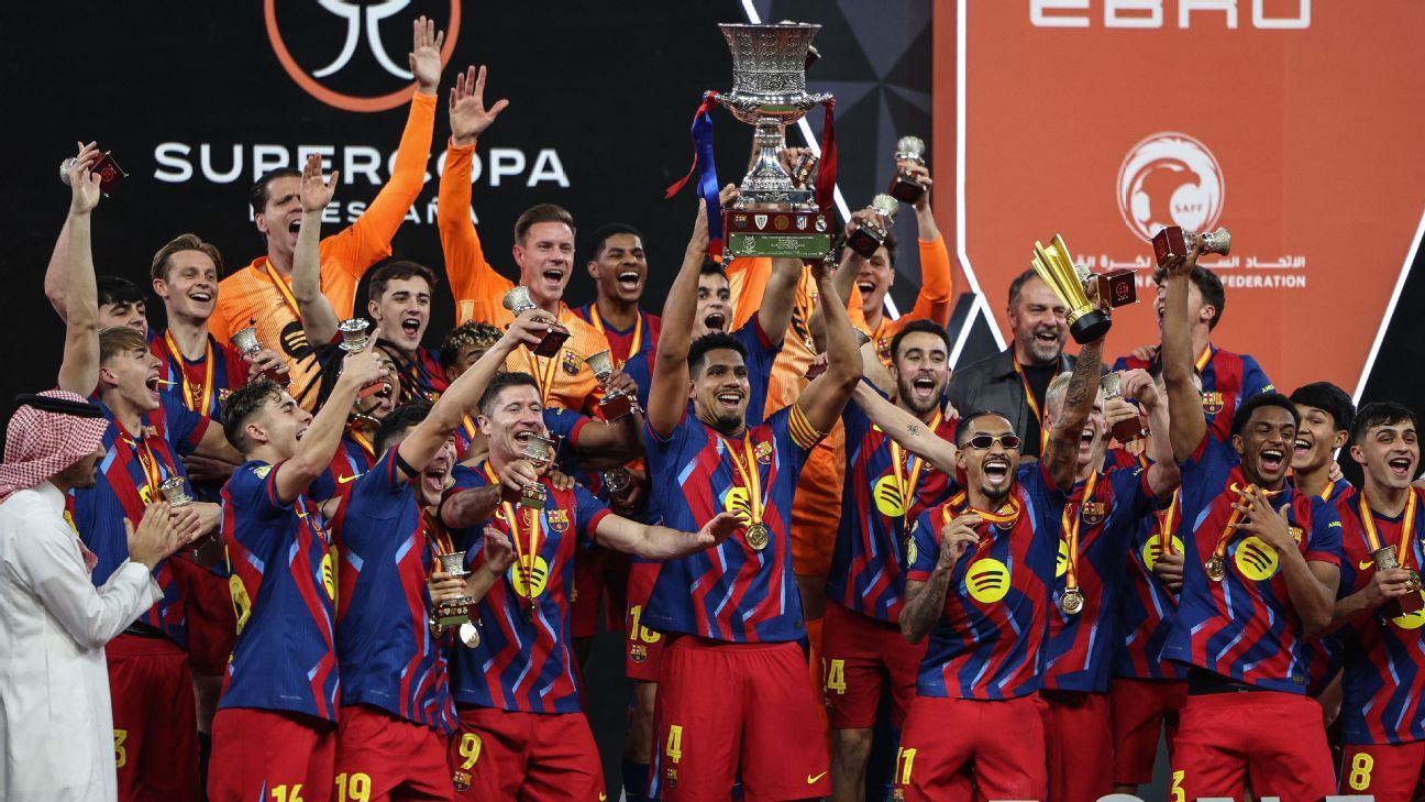 Raphinha shines as Barça get thrilling win over Madrid in Supercopa final