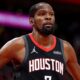 Rockets’ Kevin Durant unleashes expletive-filled tirade at heckling fan in hot-mic moment