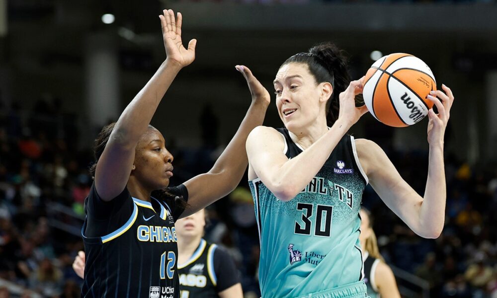 WNBA star Breanna Stewart calls to ‘abolish ICE’ before Unrivaled game