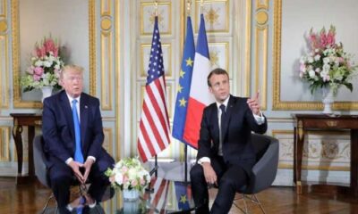 ‘We don’t give in to bullies’, Macron says after Trump salvo