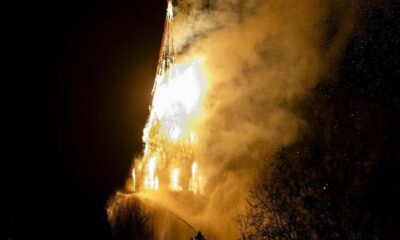 Fire ravages Amsterdam church on ‘unsettled’ Dutch New Year