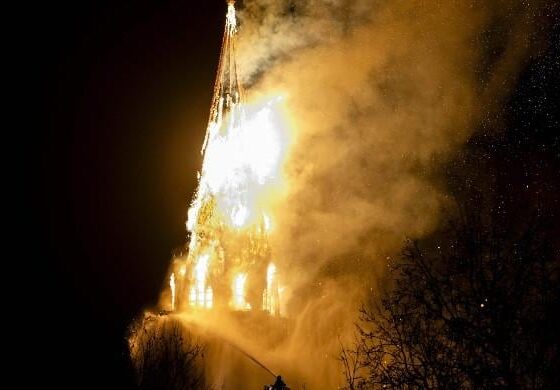 Fire ravages Amsterdam church on ‘unsettled’ Dutch New Year