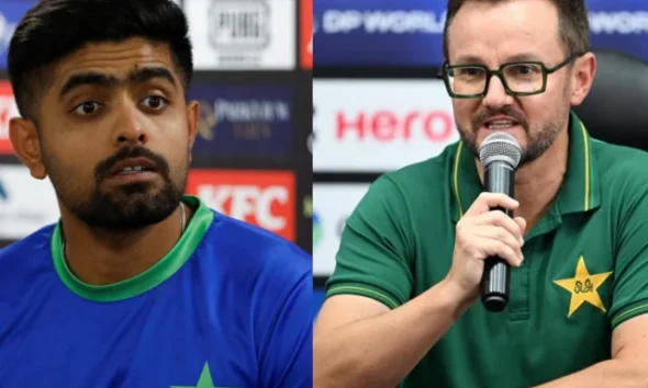 Babar moved down the order in T20 World Cup game against Namibia for scoring slowly, says Mike Hesson | The Express Tribune