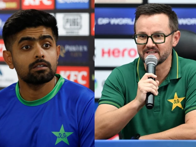 Babar moved down the order in T20 World Cup game against Namibia for scoring slowly, says Mike Hesson | The Express Tribune