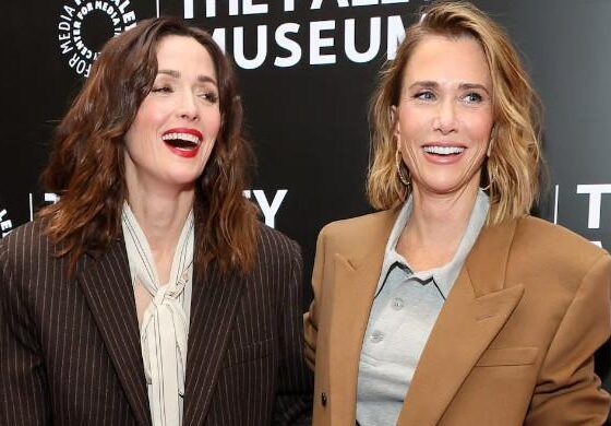 Bridesmaids co-stars Rose Byrne And Kristen Wiig share rejoicing moment