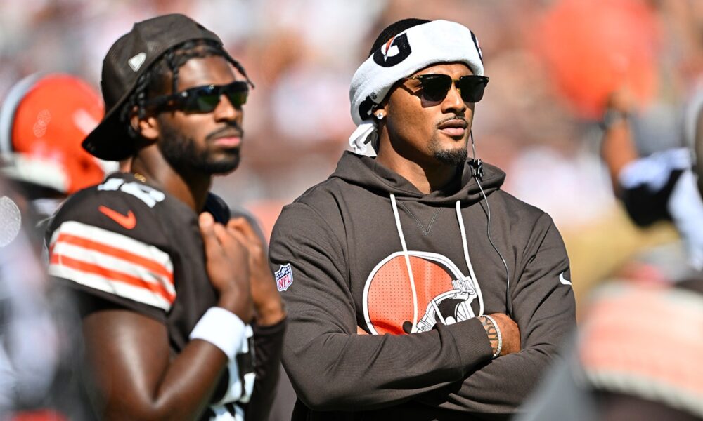 Browns to hold open QB competition between Shedeur Sanders and Deshaun Watson, GM says