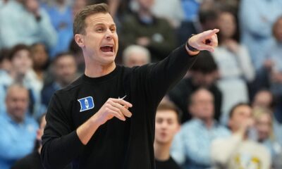 Duke staffers ‘got punched in the face’ as UNC fans stormed court after upset win, coach says