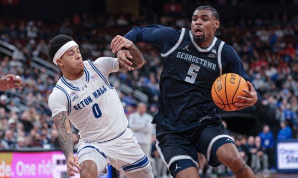 Georgetown guard KJ Lewis (ankle) out for rest of season