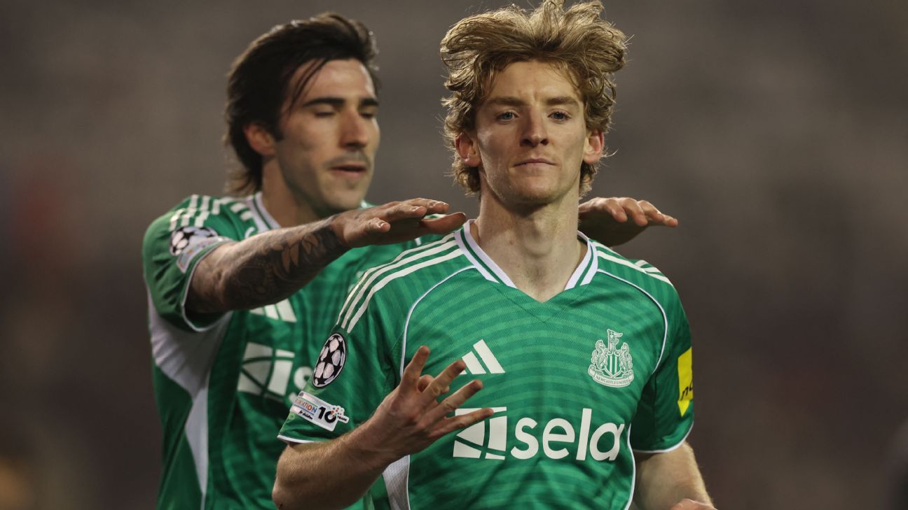 Newcastle’s Anthony Gordon makes UCL history with 4-goal 1st half