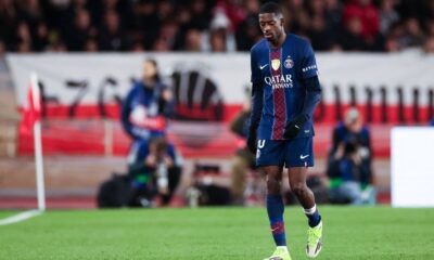 Ousmane Dembélé exits in first half of PSG win over Monaco
