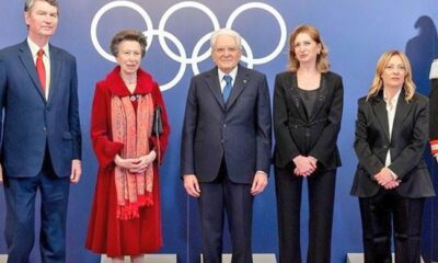 Princess Anne and Sir Tim meet Italy’s President at Olympic Power Summit