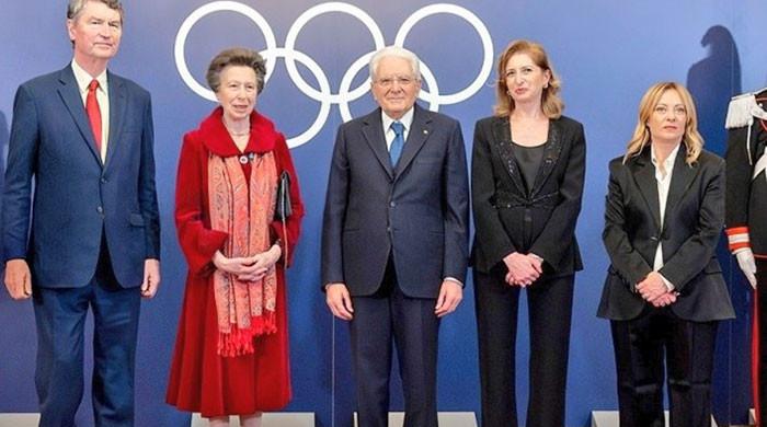 Princess Anne and Sir Tim meet Italy’s President at Olympic Power Summit