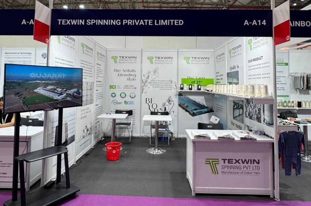 Texwin Spinning showcasing premium cotton yarn range at VIATT 2026
