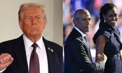 Trump shares racist video depicting Obamas as ‘monkeys’ in election conspiracy post