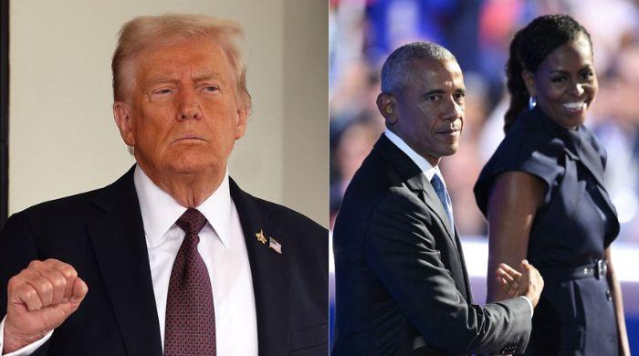 Trump shares racist video depicting Obamas as ‘monkeys’ in election conspiracy post