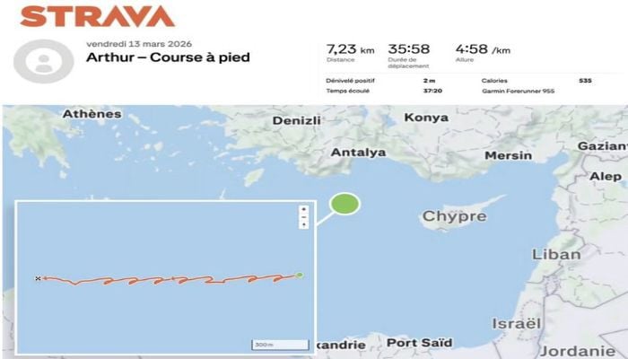 Running app reveals location of France aircraft carrier in Mediterranean