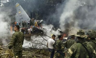 Colombia military plane crashes, dozens feared dead