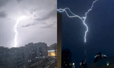 Intense thunderstorms light up UAE skies