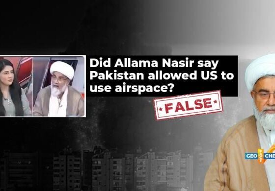 Altered video falsely shows Allama Nasir Abbas saying Pakistan allowed US to use airspace