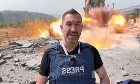 British journalist narrowly escapes Israeli missile strike on live camera