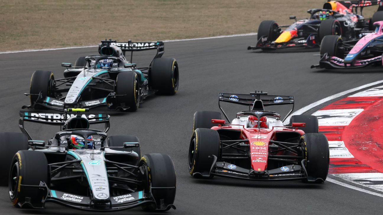 Chinese Grand Prix LIVE: Latest updates as Antonelli stays in lead, Russell overtakes Hamilton