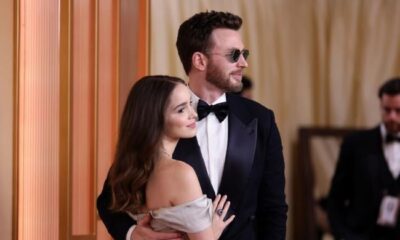 Chris Evans, wife Alba Baptista channel parenthood at Oscars 2026