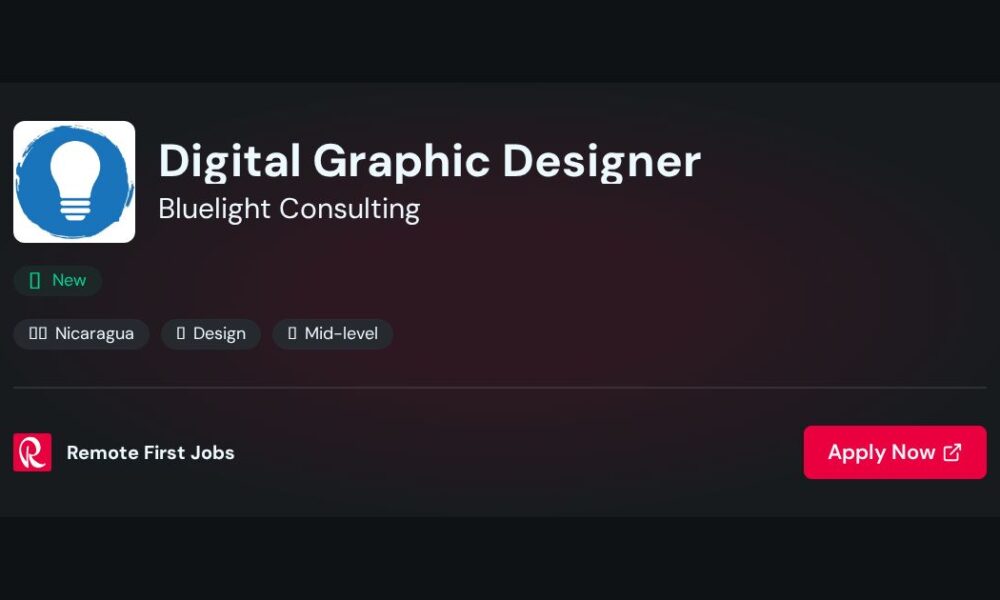 Digital Graphic Designer at Bluelight Consulting - Managua, Nicaragua