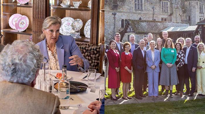 Duchess Sophie impresses in lilac while tackling rare skin disorder