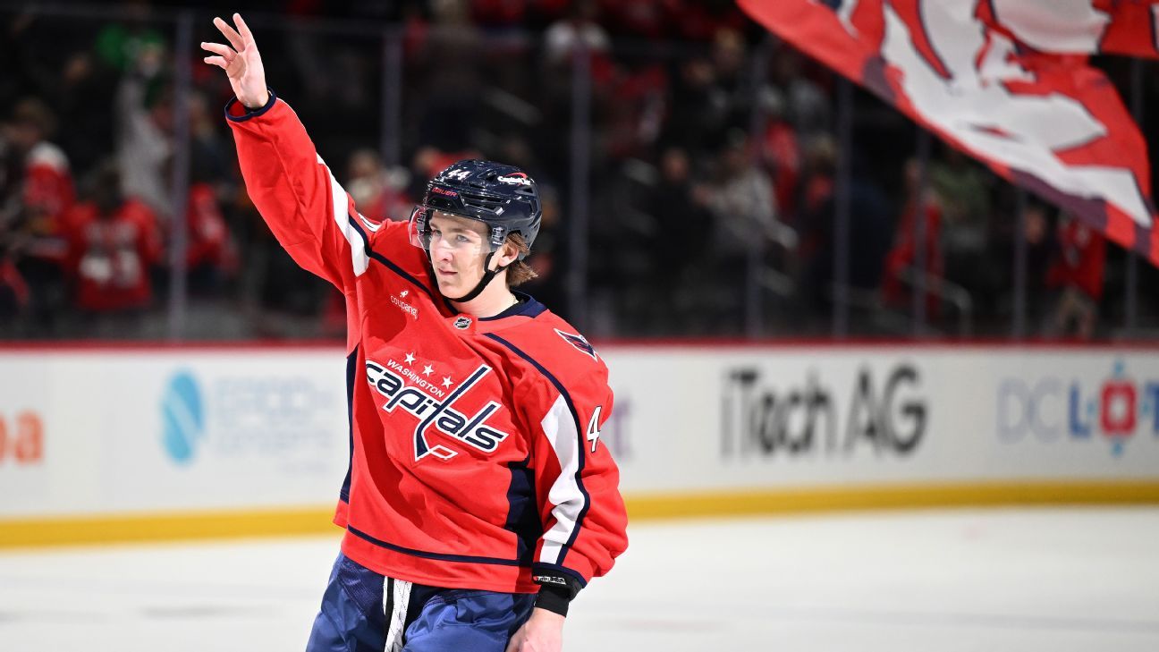 How Cole Hutson is taking a role in the next wave for the Capitals