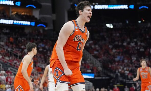 Illinois defense gets tough, ousts Houston to reach Elite Eight