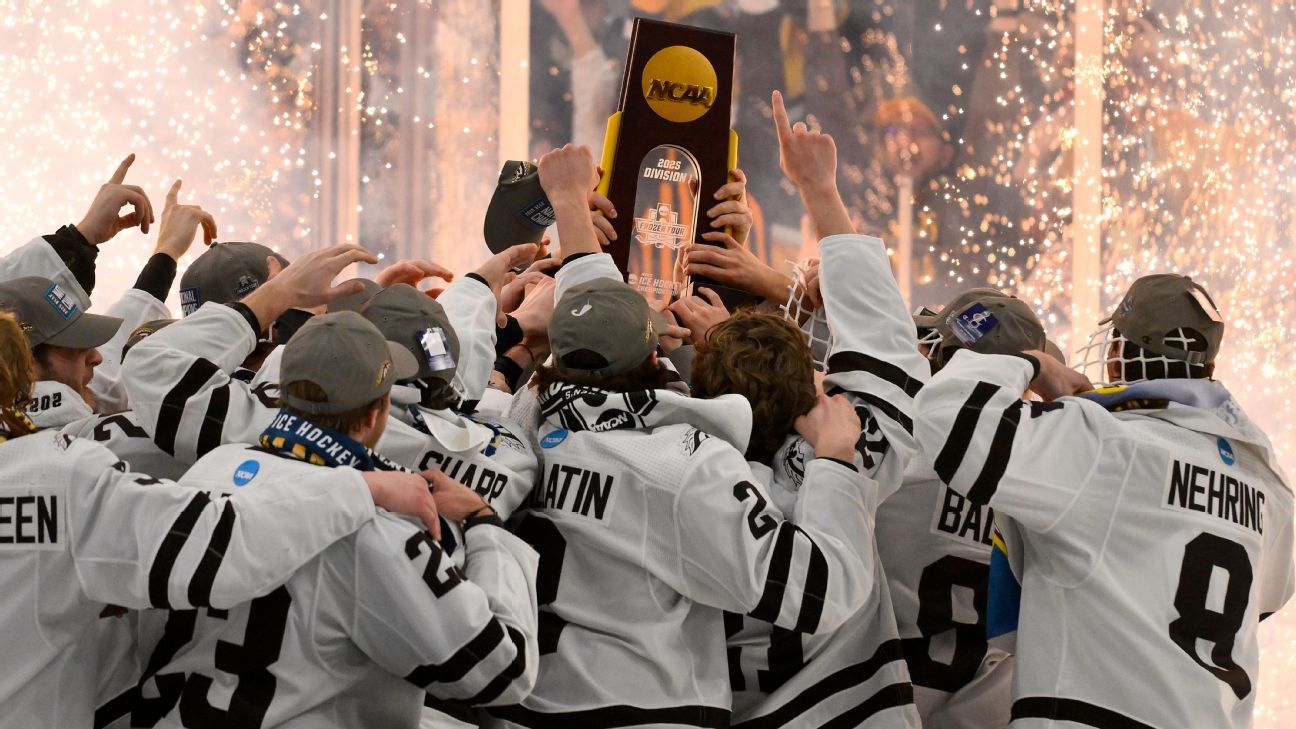 NCAA men’s and women’s hockey championship winners list