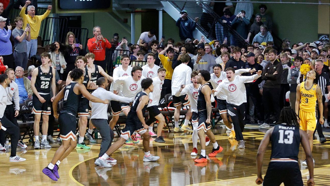 No. 21 Miami (Ohio) survives WMU with late layup, improves to 29-0