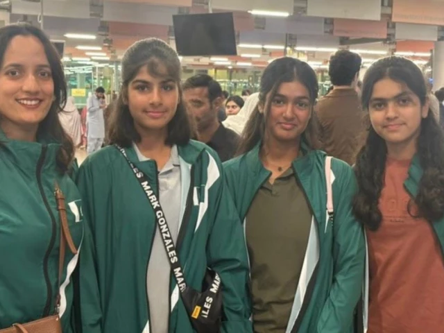 Pak 14&under girls’ tennis team departs for Asia Oceania Pre-Qualifiers in Vietnam | The Express Tribune