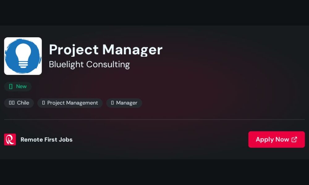 Project Manager at Bluelight Consulting - Concepción, Chile