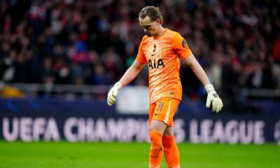 Stats behind Spurs GK Kinsky’s shocking early sub off vs. Atlético