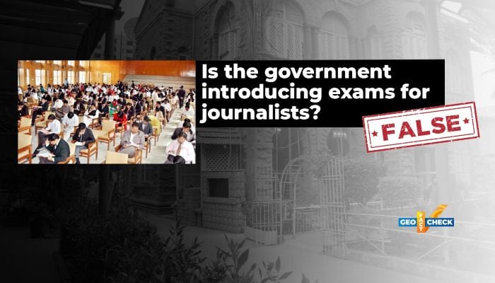Viral claim about government holding exams for journalists is false
