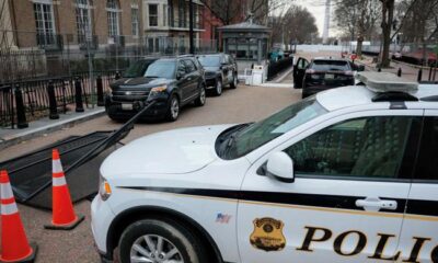 White House area shut down after van breaches security barricade