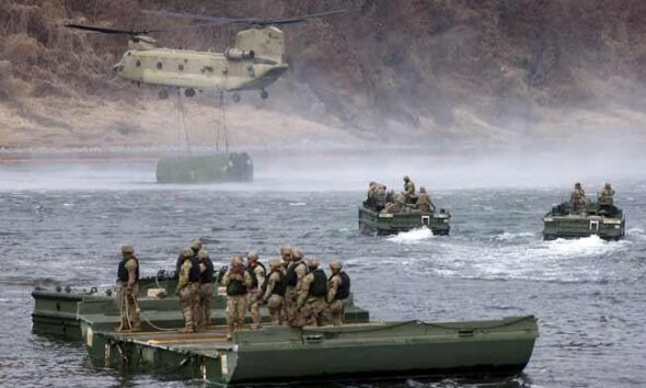 North Korea fires 10 ballistic missiles during US-South Korea military drills