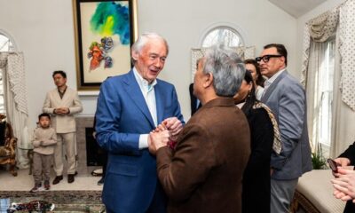 Senator Ed Markey visits Shahid Khan to thank WorldBoston for efforts toward peace in Middle East