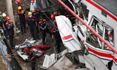14 killed, 84 injured as two trains collided in Indonesia