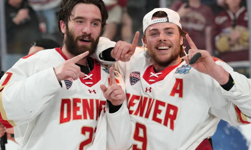 Denver Pioneers win 3rd NCAA men’s hockey title in 5 years