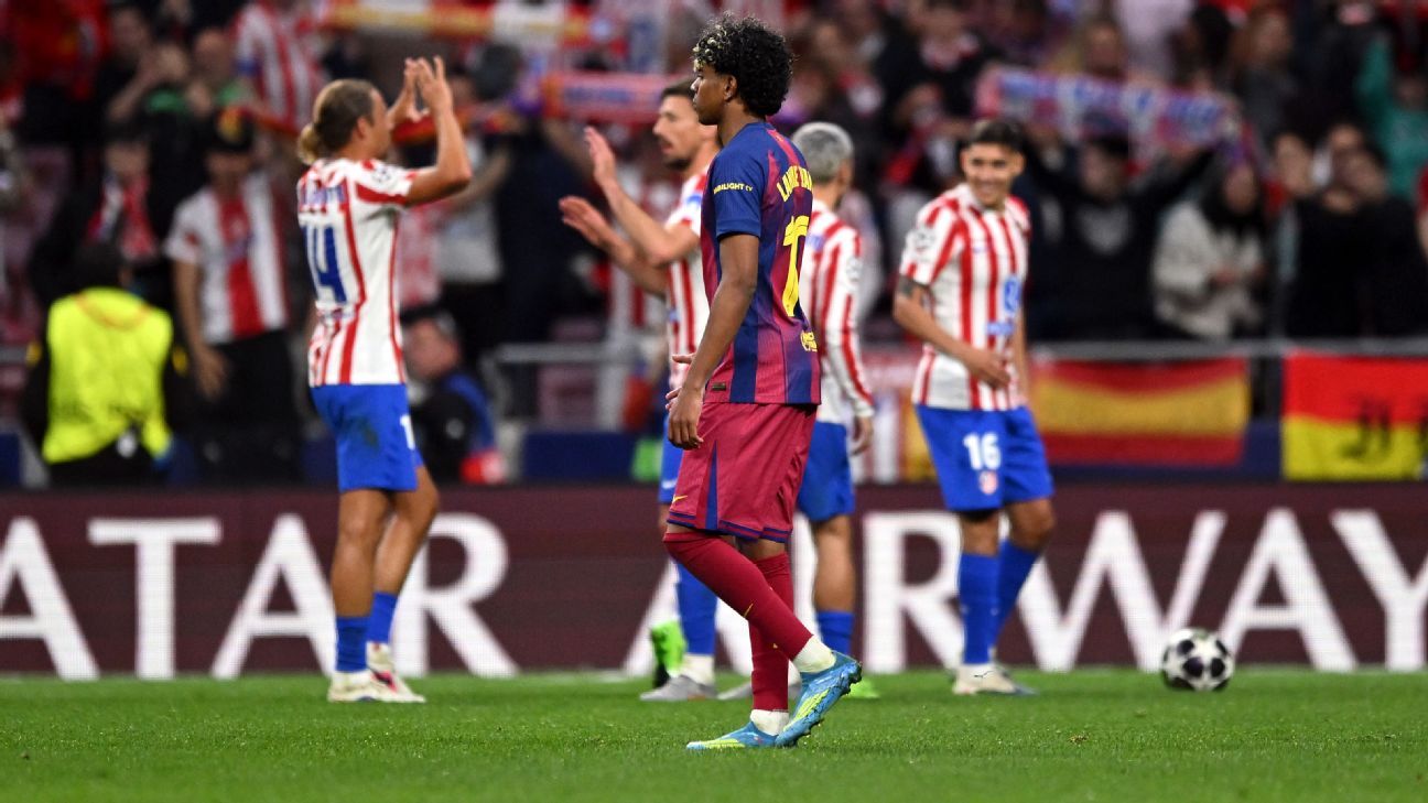 Despite Yamal’s form, Atleti wash away Barça out of Champions League